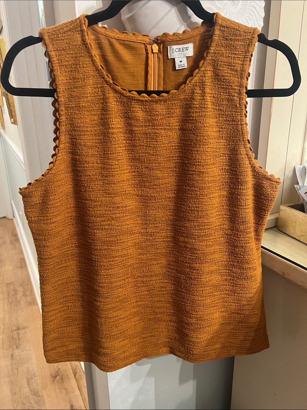 J Crew Textured Sleeveless Top EEEUC